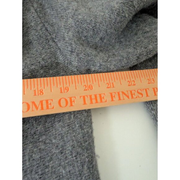 A Ida Wrap Cardigan Womens Size Large Gray Wool Blend Stretch Asymmetrical - Picture 10 of 11